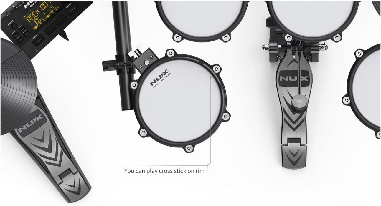 Electronic Drum Set with Mesh Drum Pads
