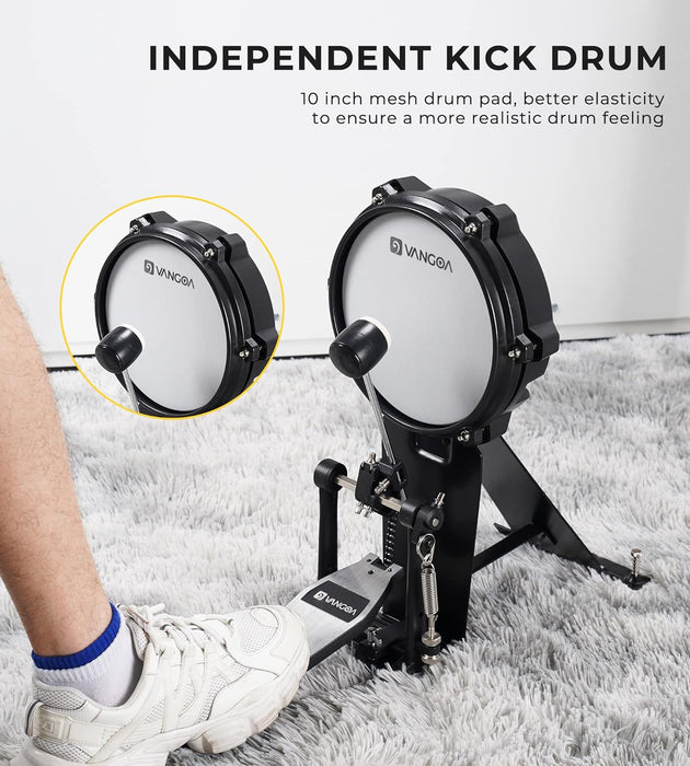 Electronic Drum Set with Headphone, Sticks