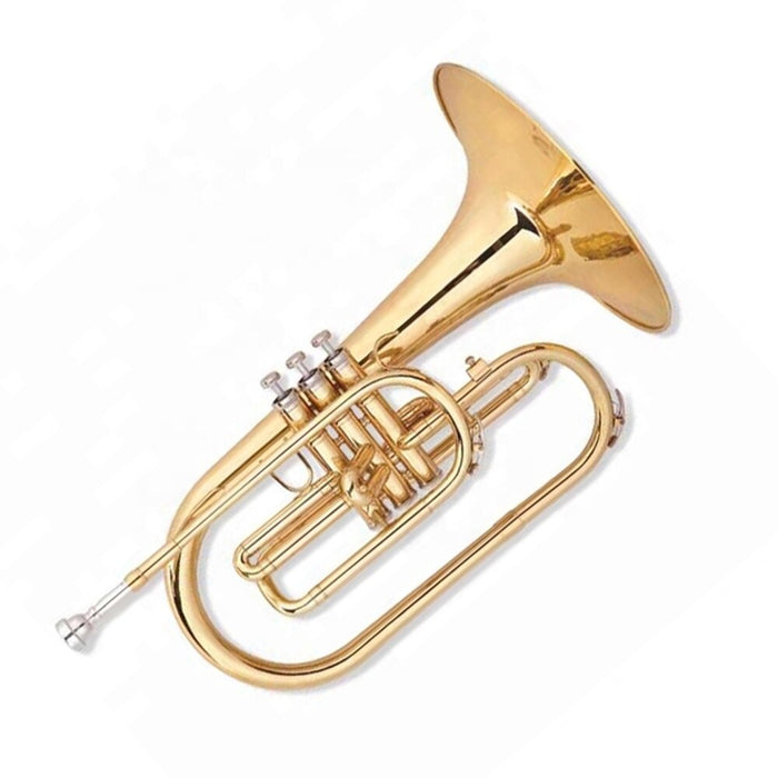 F Key Mellophone with Case, Gloves