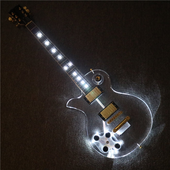 LP style Left Hand Acrylic Body Electric Guitar (PLP-003)