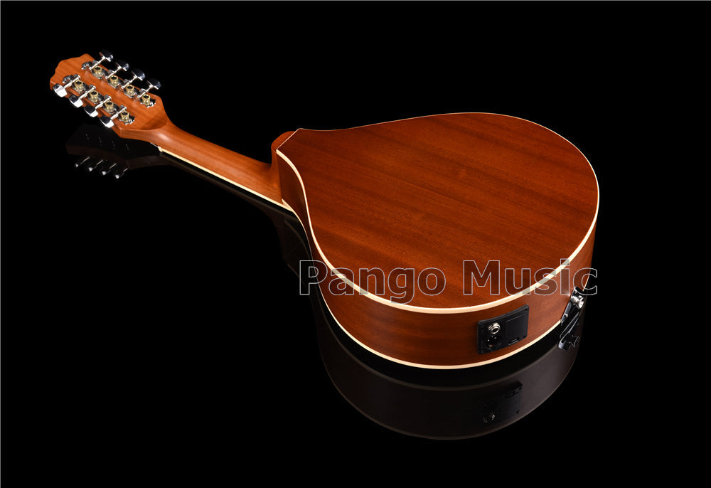 Solid Red Pine Top Bouzouki Mandolin with EQ (PBZ-002)