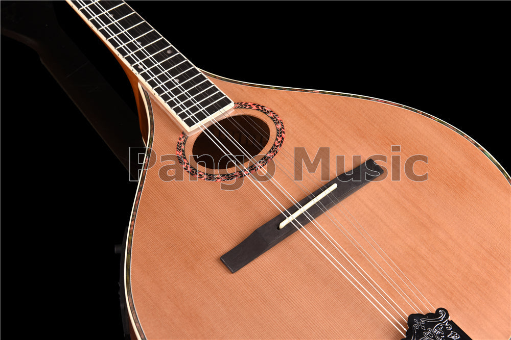 Solid Red Pine Top Bouzouki Mandolin with EQ (PBZ-002)