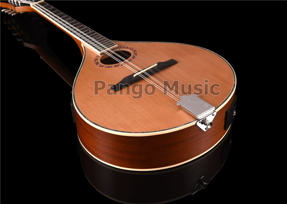 Solid Red Pine Top Bouzouki Mandolin with EQ (PBZ-003)