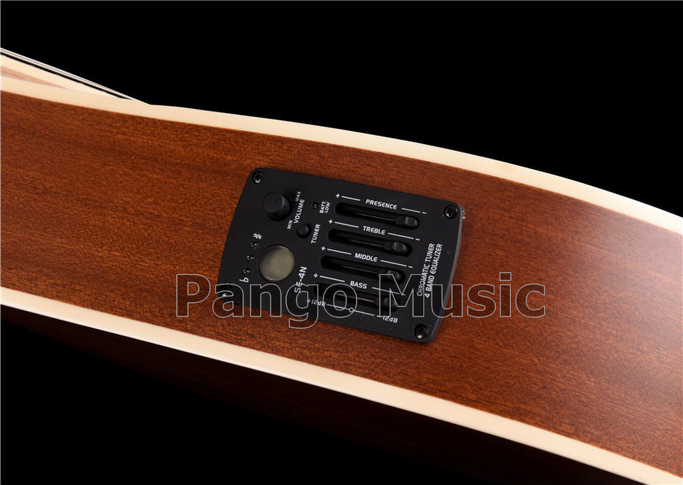 Solid Red Pine Top Bouzouki Mandolin with EQ (PBZ-003)