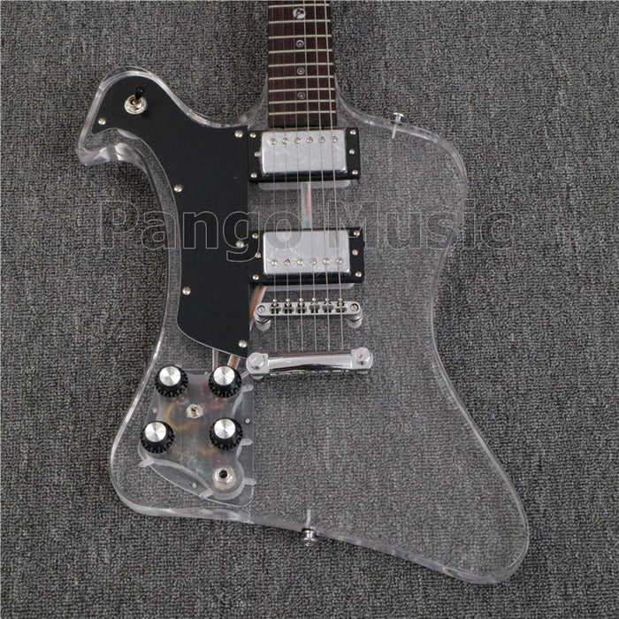 Firebird style Left Hand Acrylic Body Electric Guitar (PFB-003)