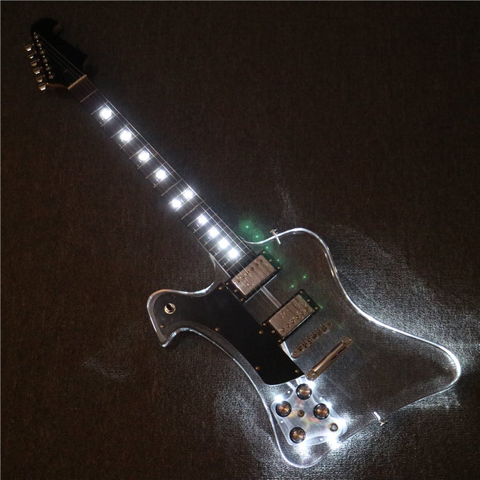 Firebird style Left Hand Acrylic Body Electric Guitar (PFB-003)
