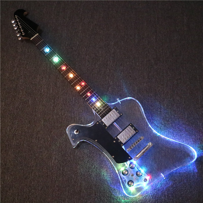 Firebird style Left Hand Acrylic Body Electric Guitar (PFB-003)
