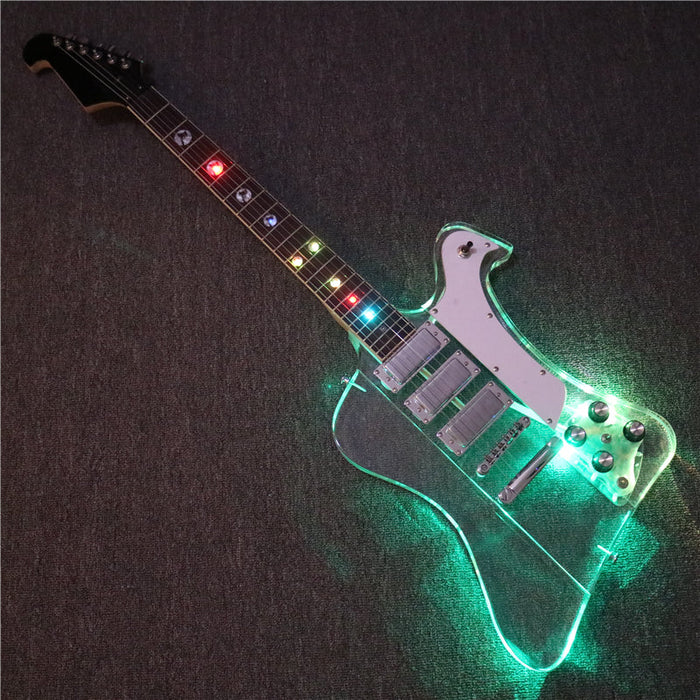 Firebird style Acrylic Body Electric Guitar (PFB-004)
