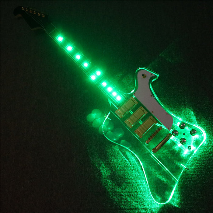 Firebird style Acrylic Body Electric Guitar (PFB-005)