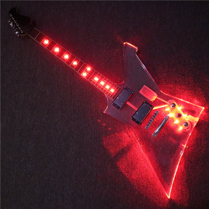 Explorer style Acrylic Body Electric Guitar (PEX-002)