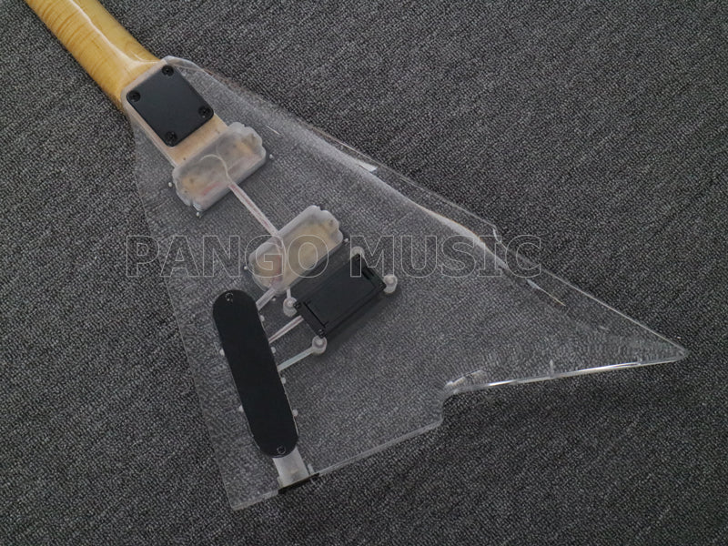 V style Acrylic Body Electric Guitar (PAG-022)