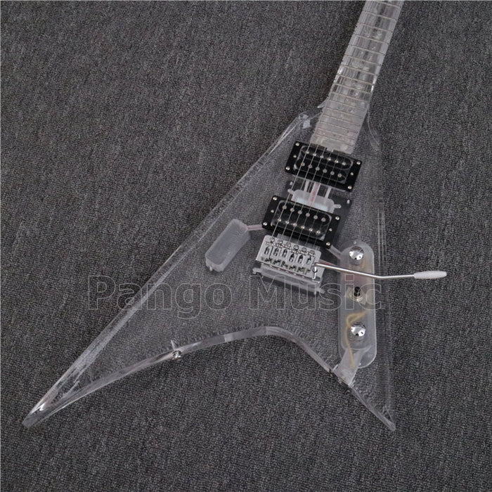 V style All Acrylic Electric Guitar (PAG-028)