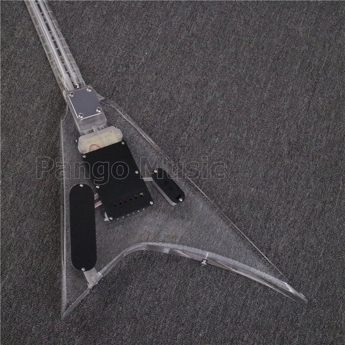 V style All Acrylic Electric Guitar (PAG-028)