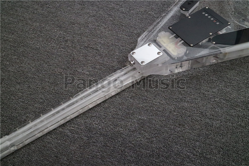 V style All Acrylic Electric Guitar (PAG-028)