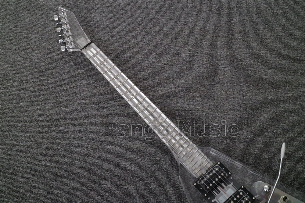 V style All Acrylic Electric Guitar (PAG-028)