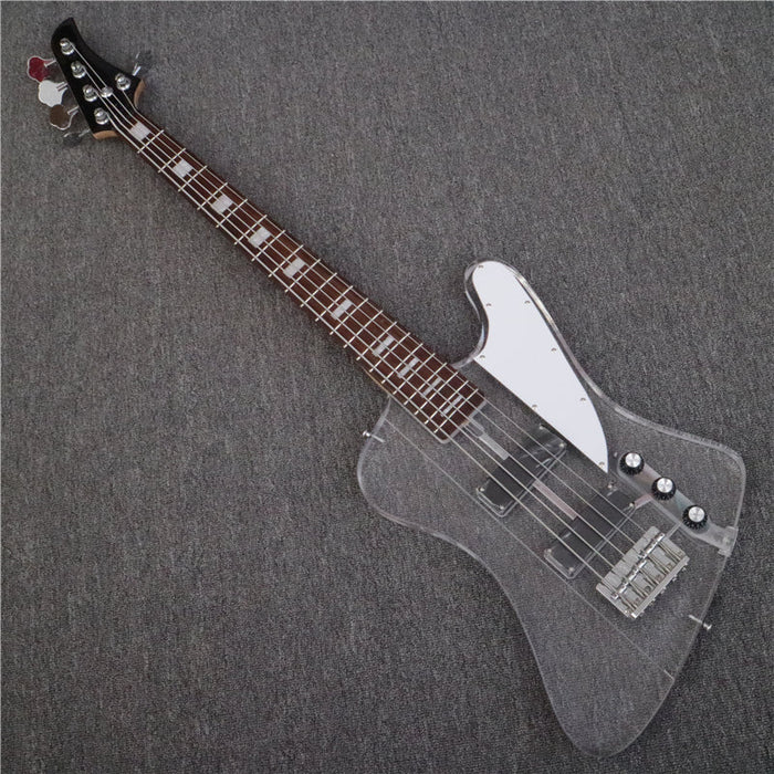 Firebird Style 5 Strings Acrylic Body Electric Bass (PAG-034)