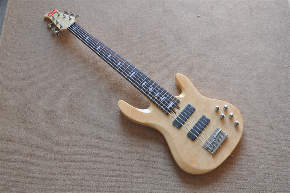 6 Strings Electric Bass Guitar with Active Electronics (ZQN0418)