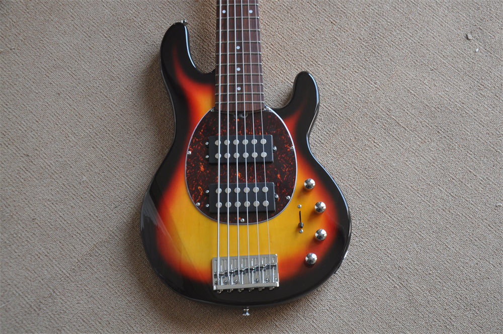 6 Strings Electric Bass Guitar with Active Electronics (ZQN0386)