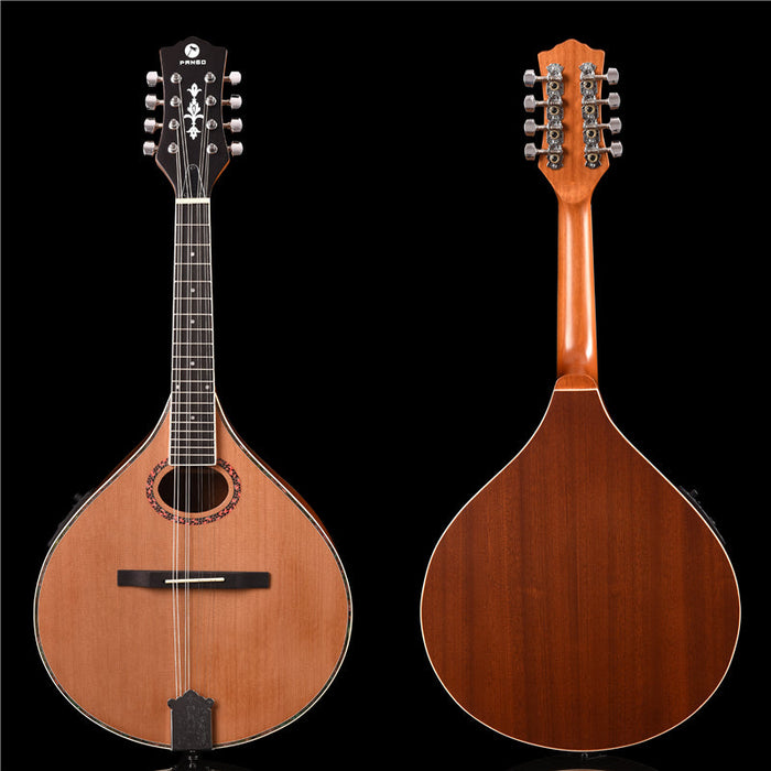 Solid Red Pine Top Bouzouki Mandolin with EQ (PBZ-002)