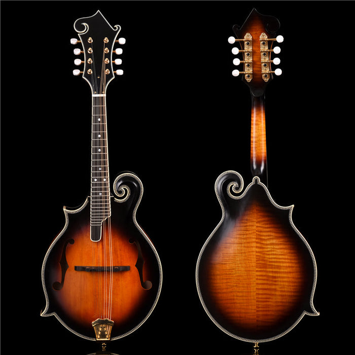 All Solid Top Wood Sunburst Color / Left Hand Mandolin (PMD-825)