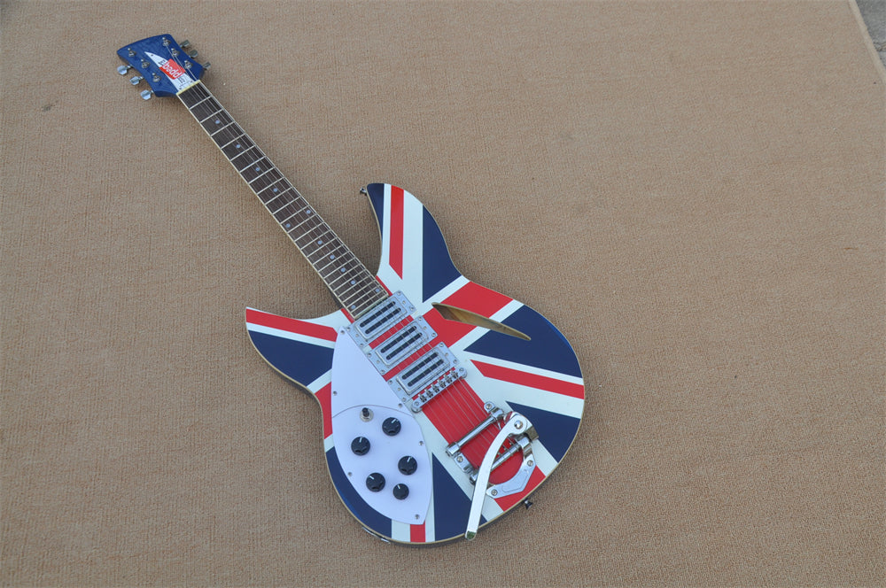 ZQN Series the Union Flag Left Hand Electric Guitar(ZQN0073)