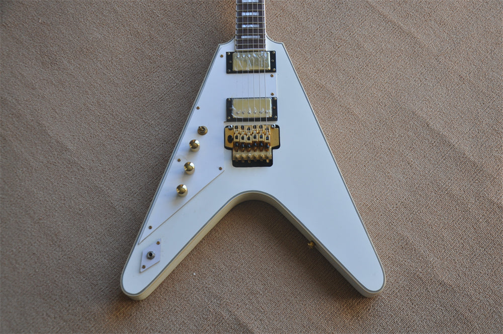 ZQN Series Left Hand White Color Electric Guitar (ZQN0234)