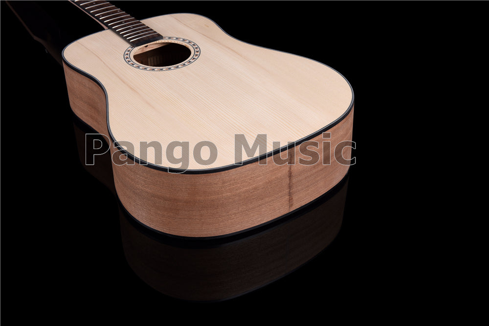 41 Inch Left Hand Solid Spruce Top DIY Acoustic Guitar Kit (PFA-938)