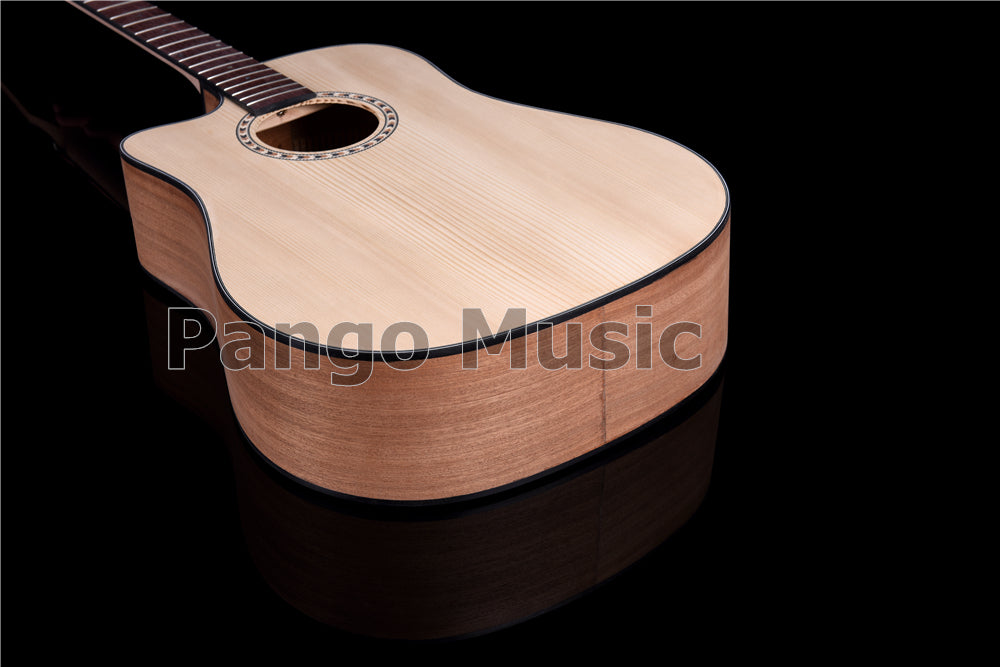 41 Inch Left Hand Solid Spruce Top DIY Acoustic Guitar Kit (PFA-937)