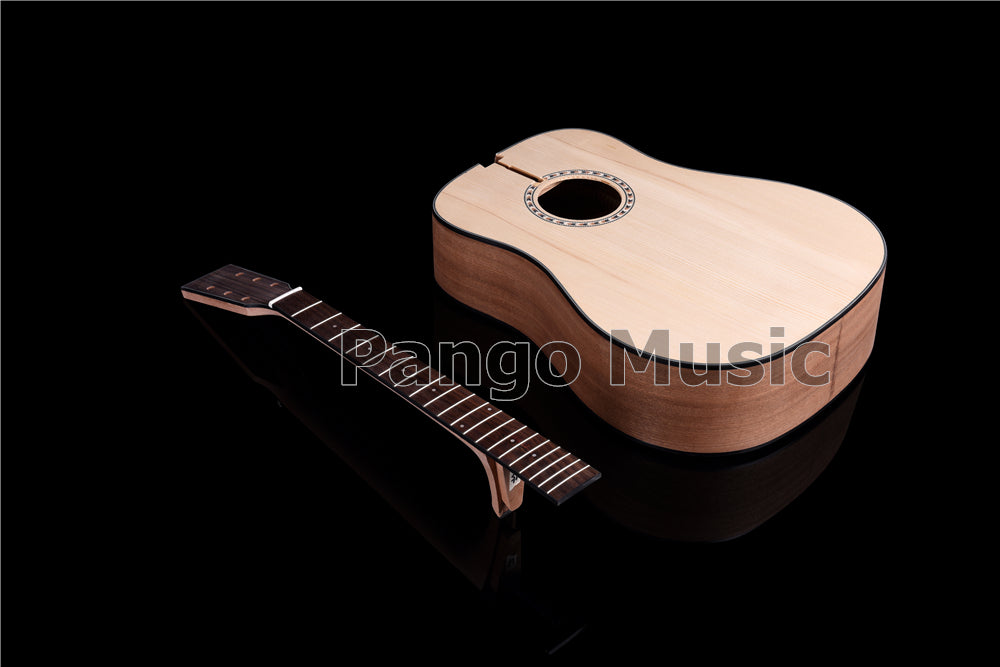 41 Inch Left Hand Solid Spruce Top DIY Acoustic Guitar Kit (PFA-938)