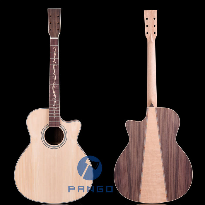 41 Inch Solid Spruce Top Right Hand DIY Acoustic Guitar Kit (PFA-968)