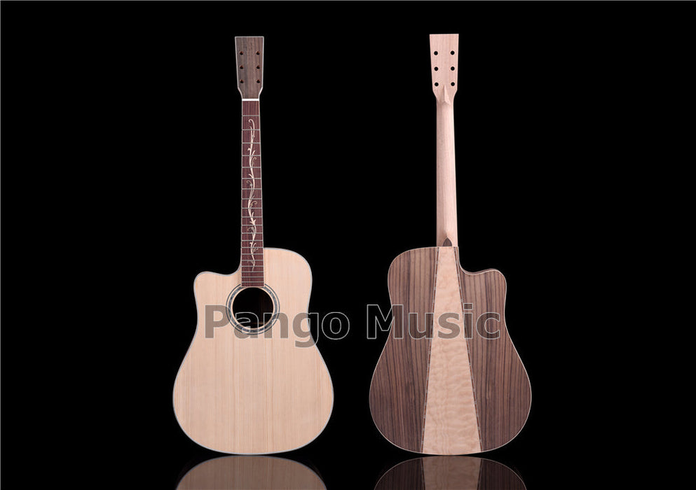 41 Inch Left Hand Solid Spruce Top DIY Acoustic Guitar Kit (PFA-939)