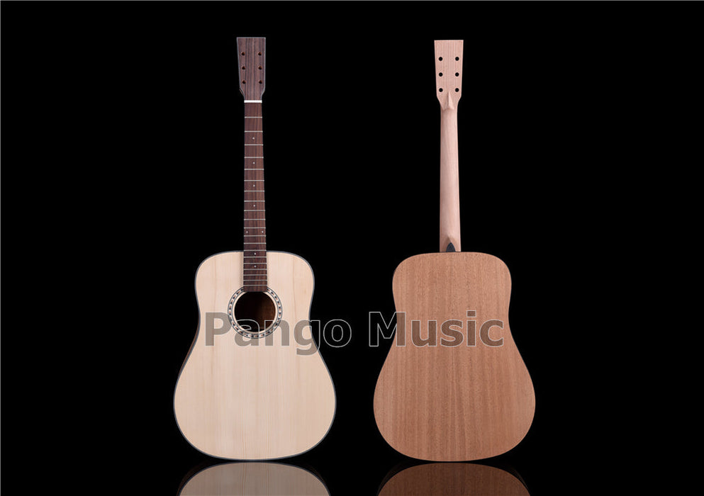 41 Inch Left Hand Solid Spruce Top DIY Acoustic Guitar Kit (PFA-938)