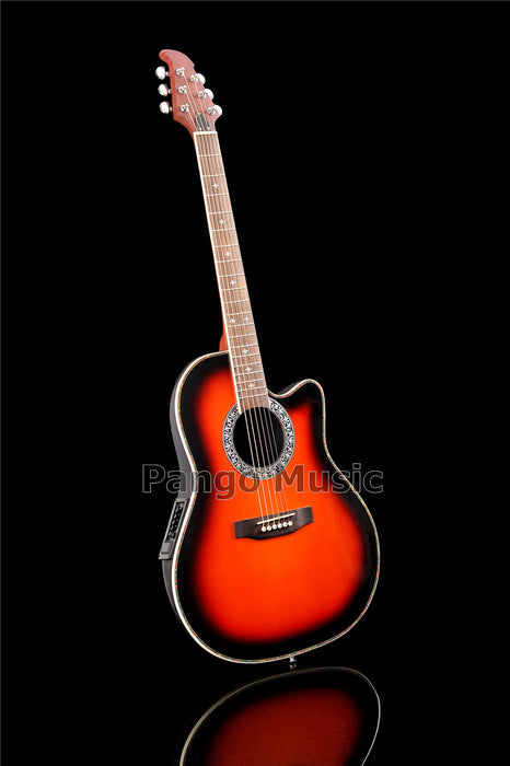 41 Inch Round Back Acoustic Guitar with EQ (PNT-177)
