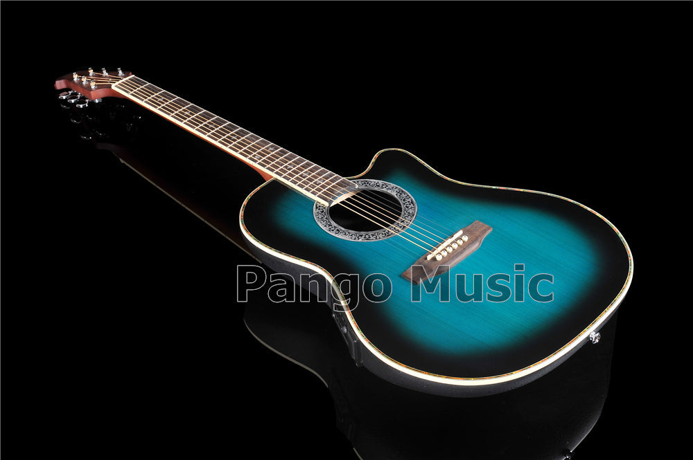 41 Inch Round Back Acoustic Guitar with EQ (PNT-178)