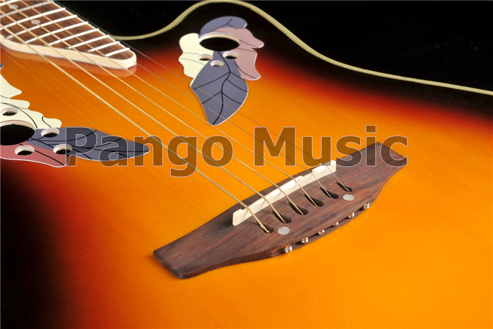 41 Inch Round Back Acoustic Guitar with EQ (PNT-179)