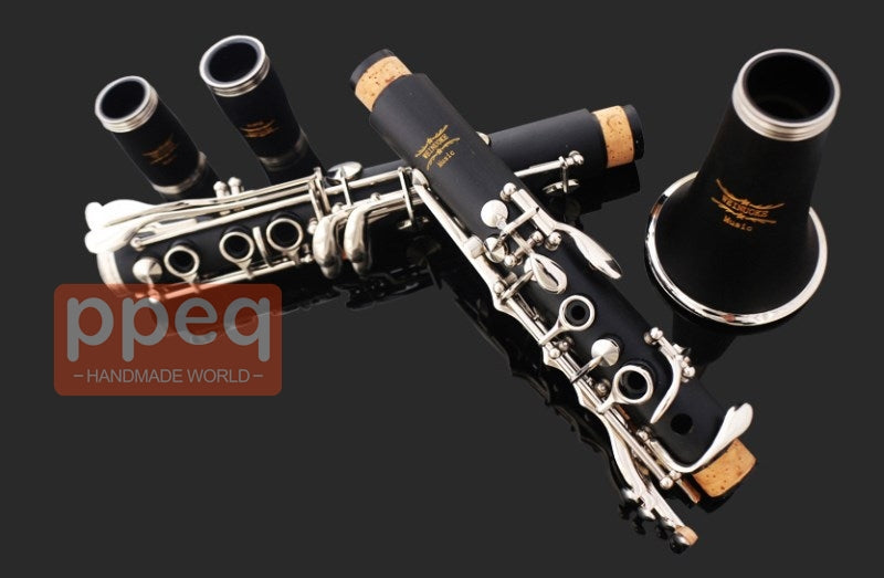Bb Clarinet 17 Key Bakelite Clarinets with Nickel Silver Key (9C92)