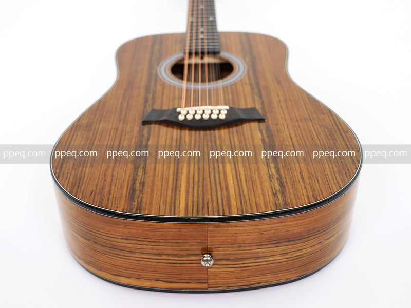 12-String All Walnut Body Glossy Finish Acoustic Guitar (BW-12WG)