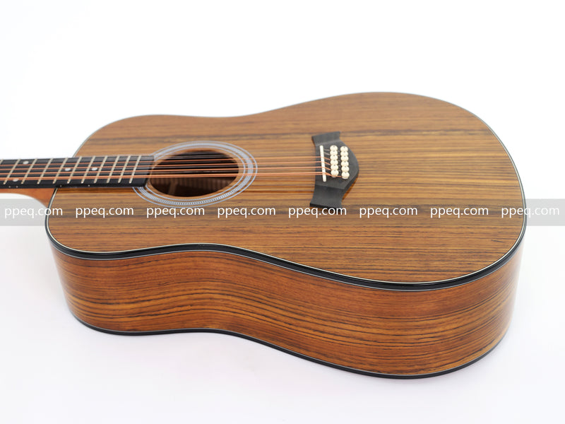 12-String All Walnut Body Glossy Finish Acoustic Guitar (BW-12WG)