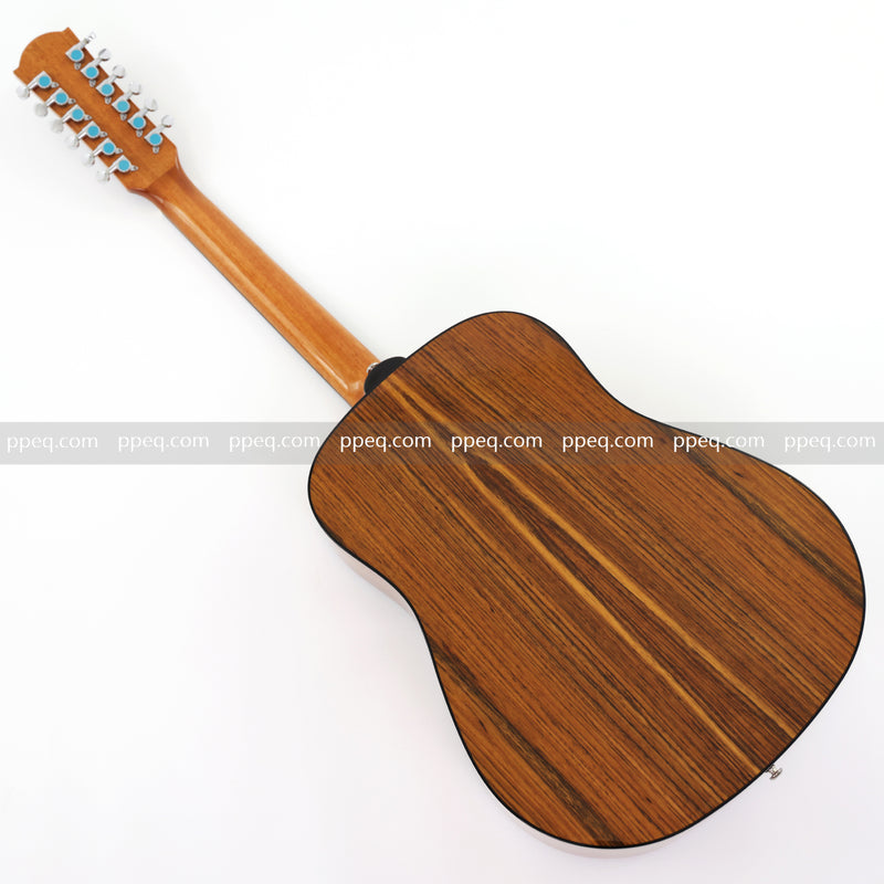 12-String All Walnut Body Glossy Finish Acoustic Guitar (BW-12WG)