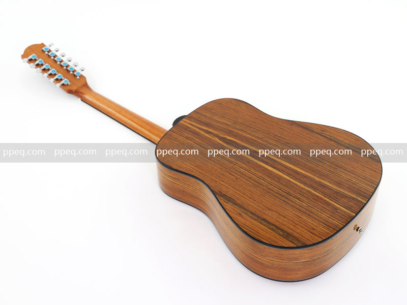 12-String All Walnut Body Glossy Finish Acoustic Guitar (BW-12WG)