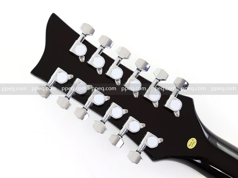 12-String Semi-Hollow Body Electric Guitar with Flamed Maple Top (YMZ-230)