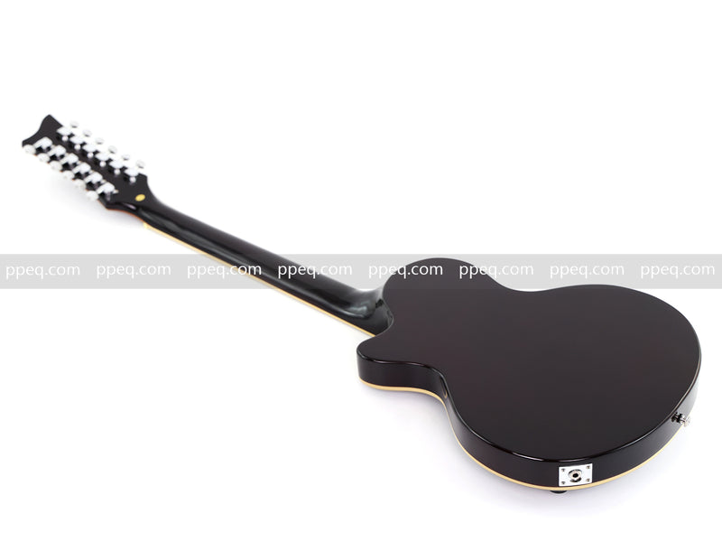 12-String Semi-Hollow Body Electric Guitar with Flamed Maple Top (YMZ-230)