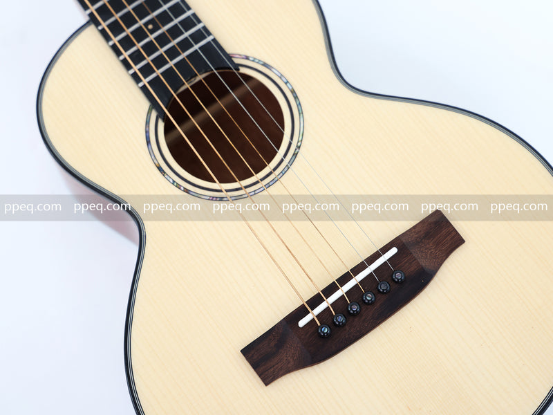 30-Inch Grade A Solid Spruce Top Acoustic Guitar with Glossy Finish (JY-30A)