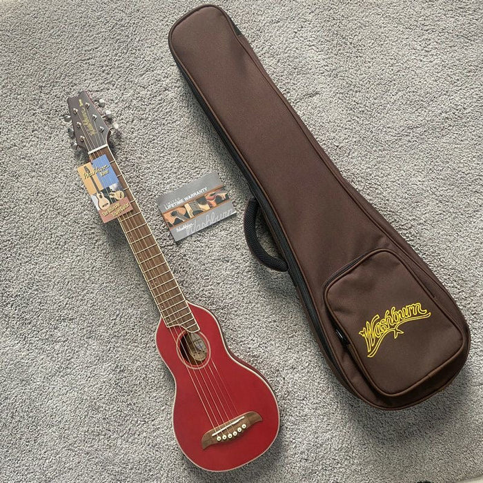 PPEQ 34 Inch Solid Spruce Top Washburn Acoustic Guitar (RO10-S)