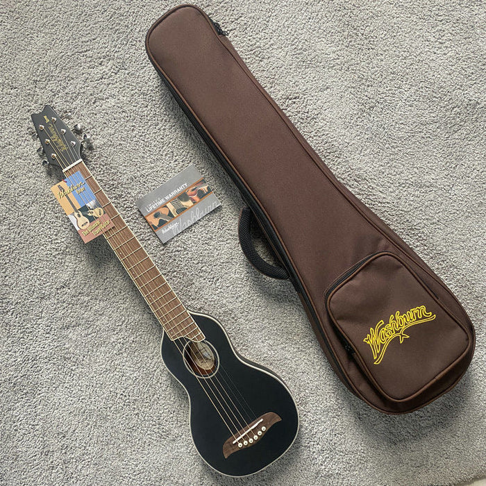 PPEQ 34 Inch Solid Spruce Top Washburn Acoustic Guitar (RO10-S)