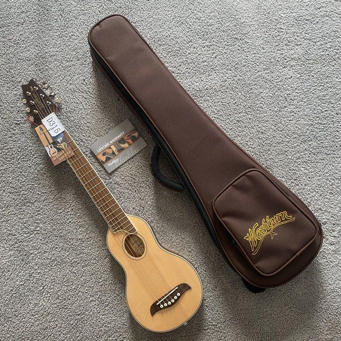PPEQ 34 Inch Solid Spruce Top Washburn Acoustic Guitar (RO10-S)