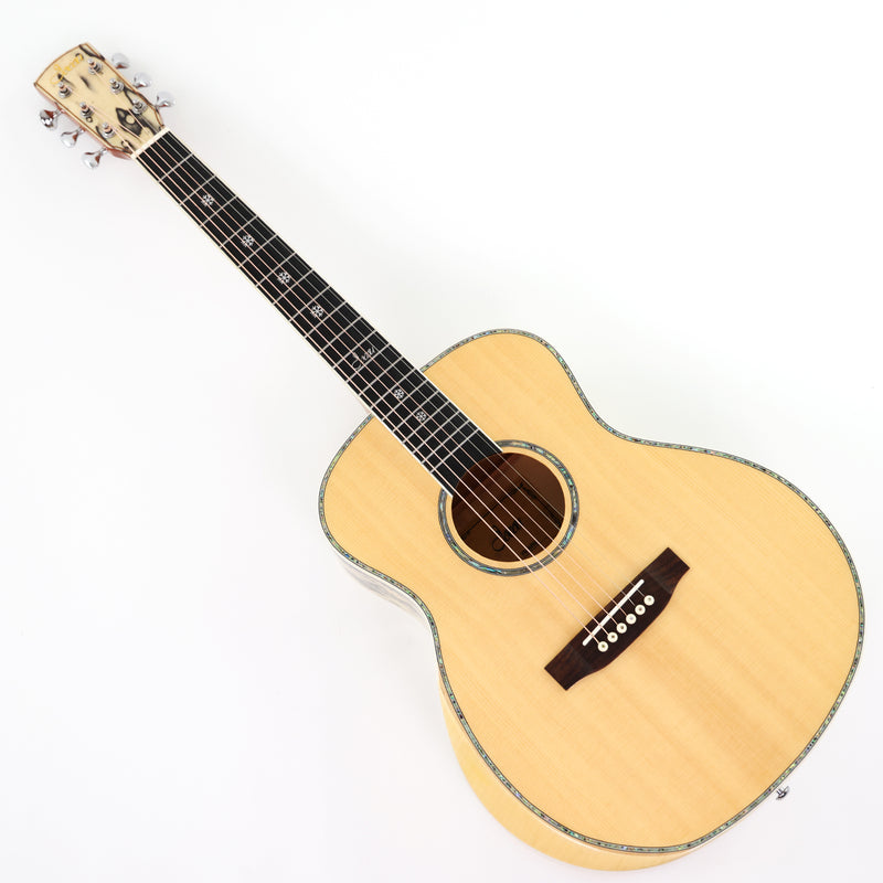 36-Inch Solid Spruce & Canarywood Acoustic Guitar with Gloss Finish (YM-MN4)