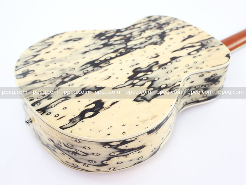 36-Inch Solid Spruce & Canarywood Acoustic Guitar with Gloss Finish (YM-MN4)