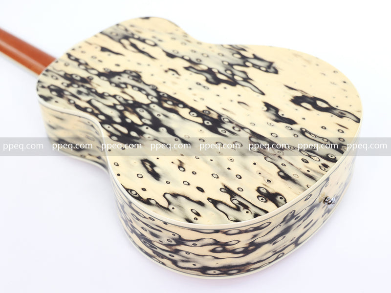 36-Inch Solid Spruce & Canarywood Acoustic Guitar with Gloss Finish (YM-MN4)