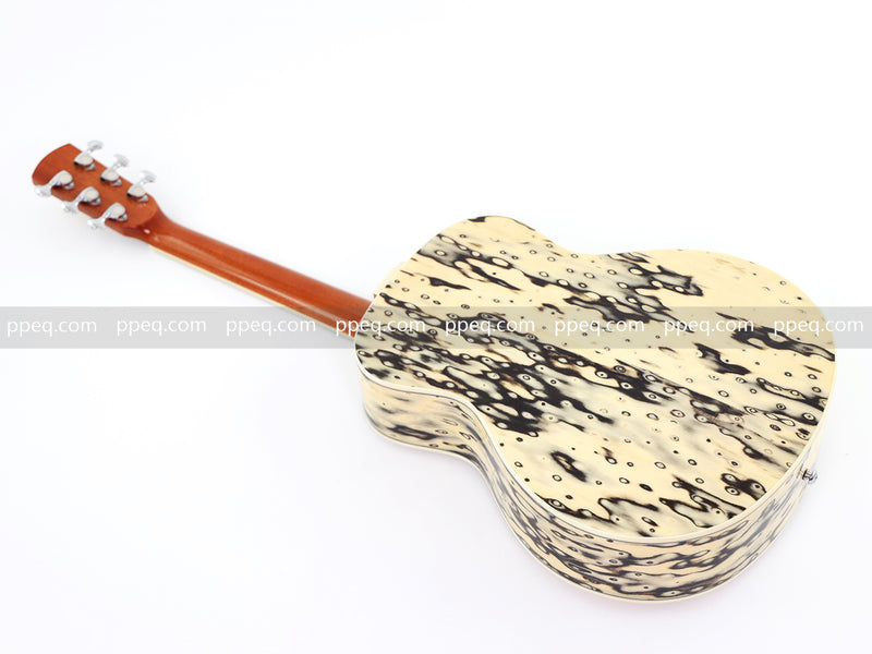 36-Inch Solid Spruce & Canarywood Acoustic Guitar with Gloss Finish (YM-MN4)